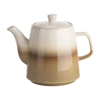 Retro Theepot 1L bruin grijs